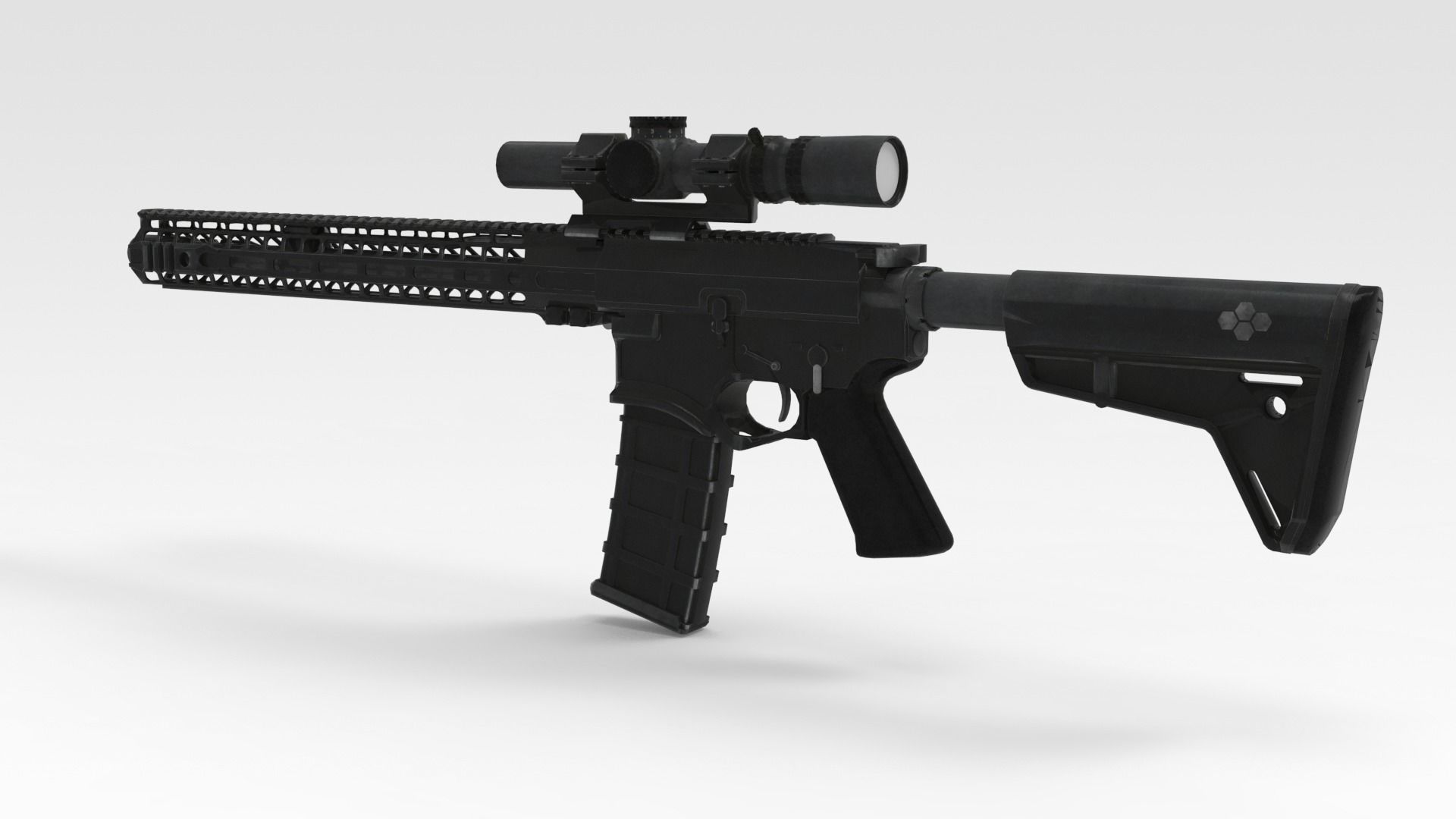 Tactical Rifle  3D model_1