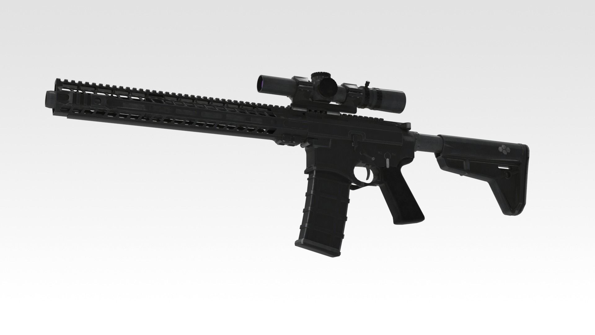 Tactical Rifle  3D model_4