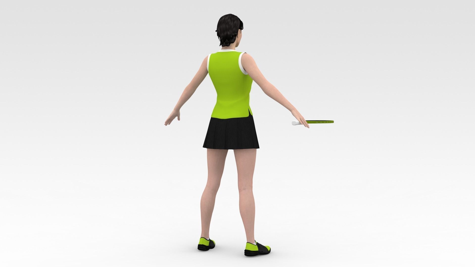 Tennis Player 02 3D model_4
