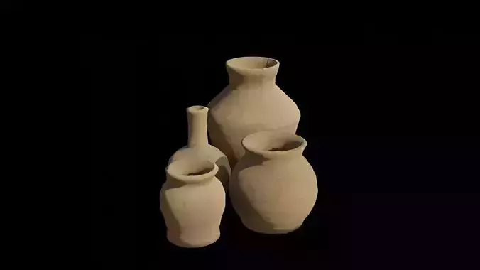 vases low poly