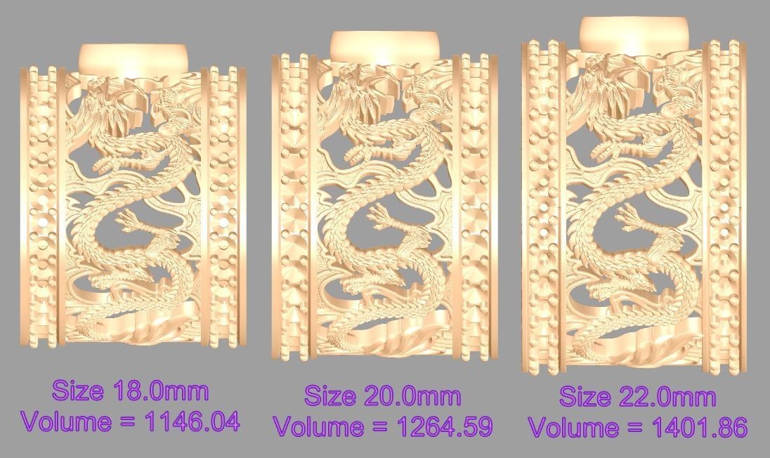 Dragon ring 3D print model_6