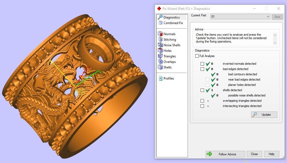Dragon ring 3D print model_5