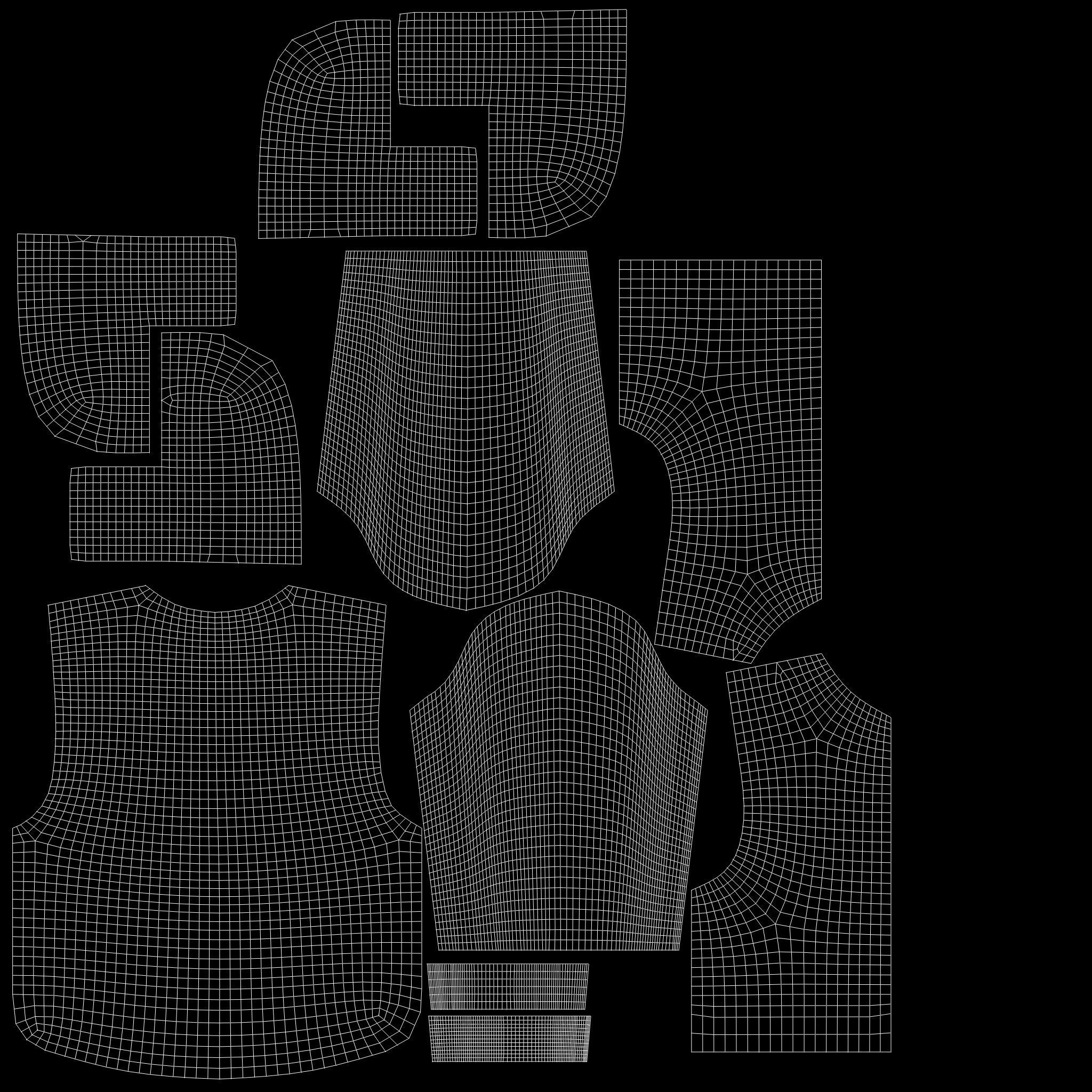 Metallic Yellow Open Front Oversize Padded Jacket Low-poly 3D model_13