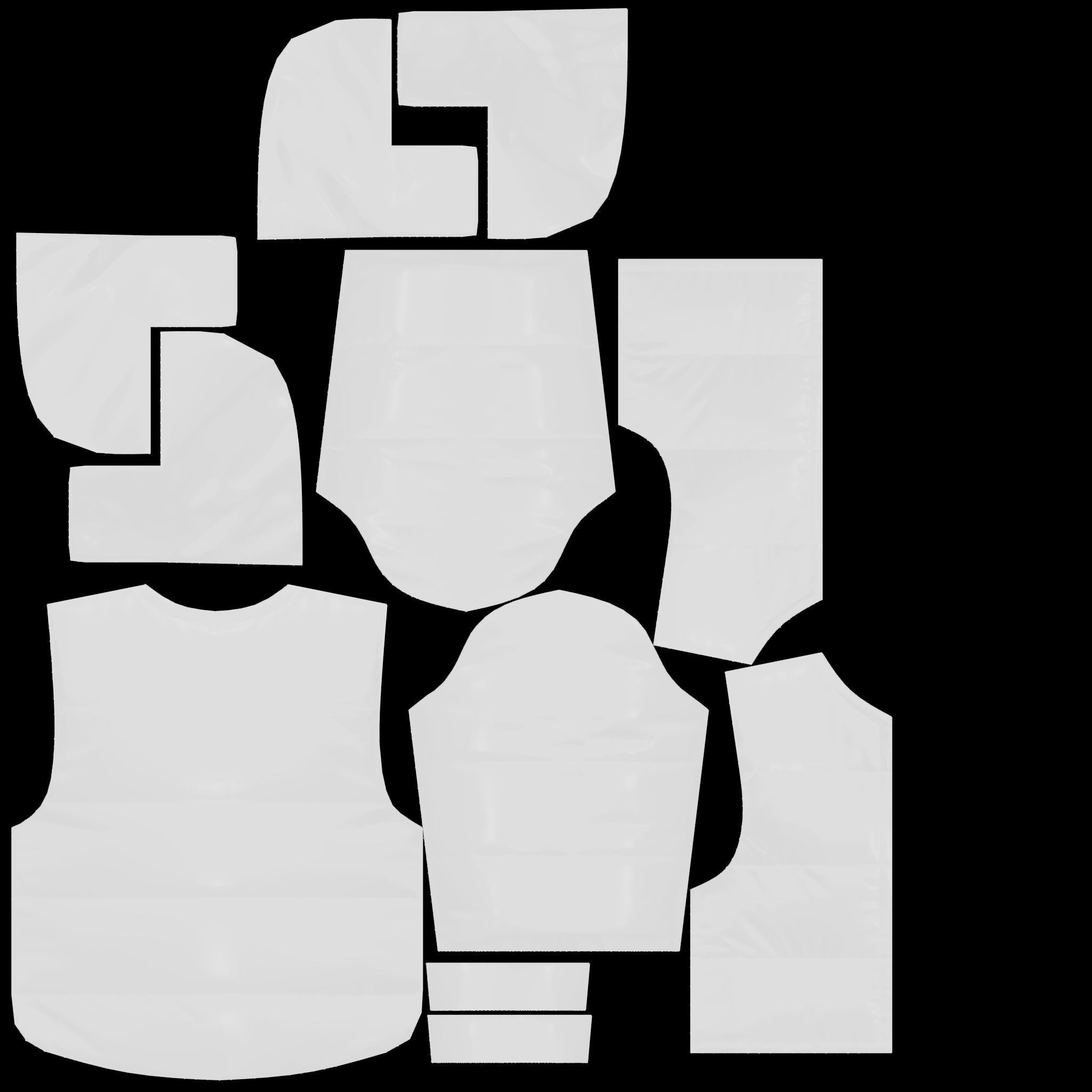 Metallic Yellow Open Front Oversize Padded Jacket Low-poly 3D model_11