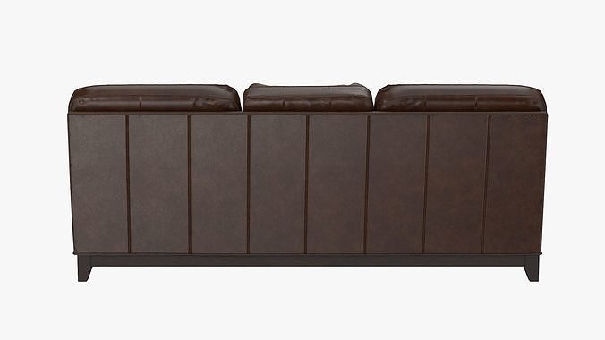 Ethan Allen Arcata leather sofa 3D model 5