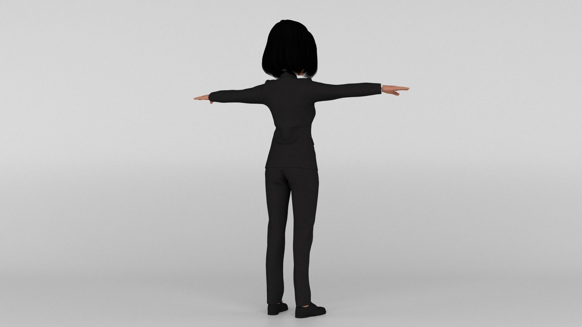 Toon Officer 3D model_4