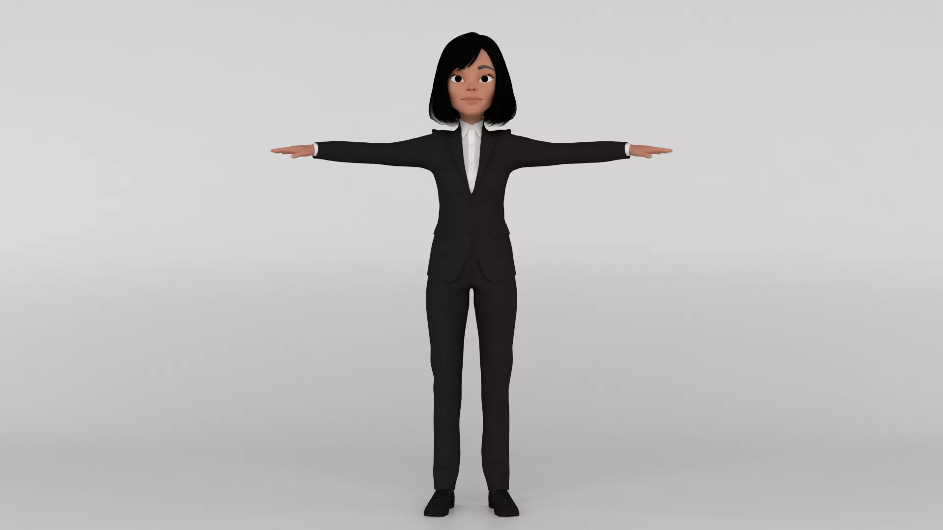 Toon Officer 3D model_0