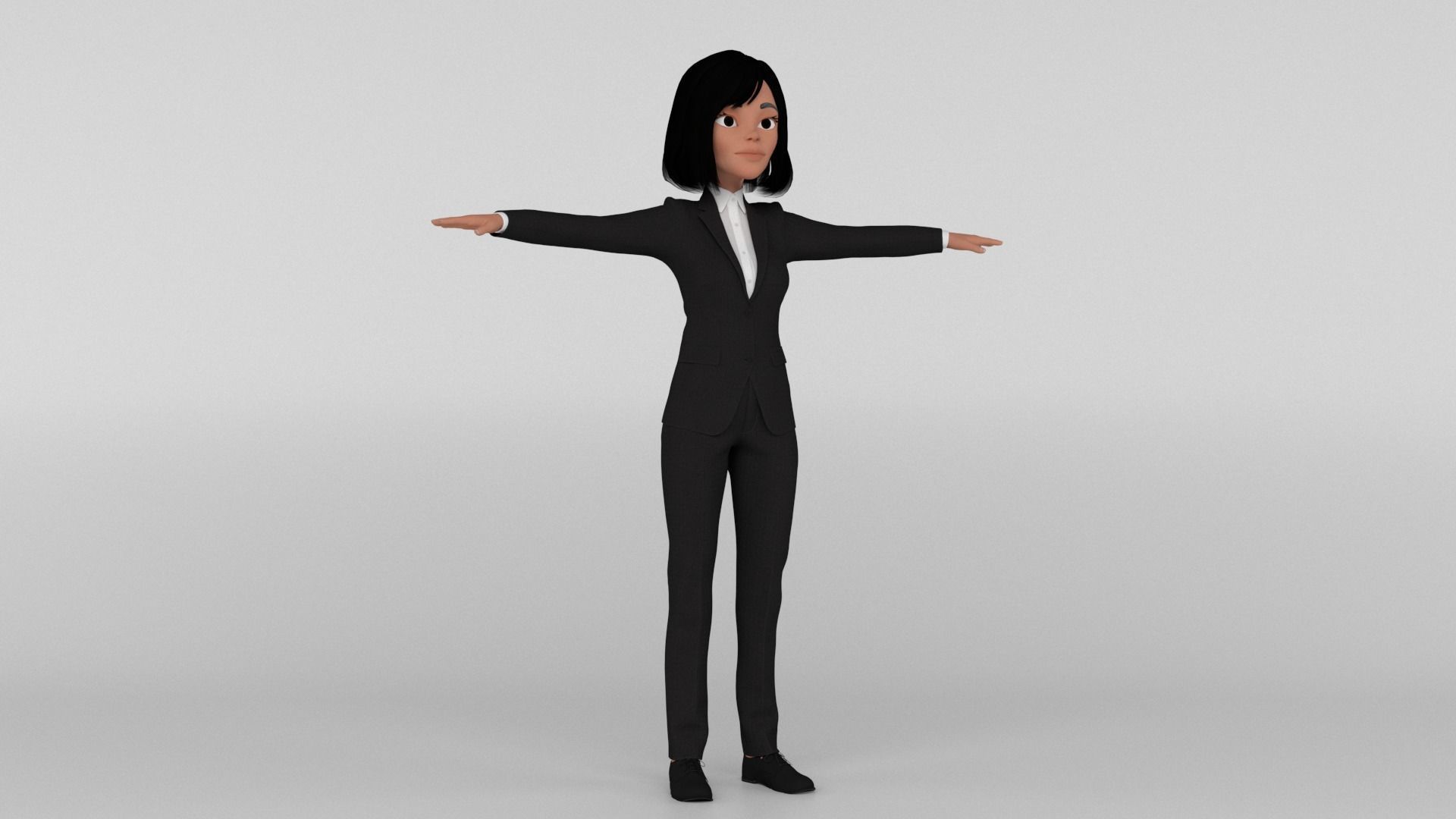 Toon Officer 3D model_5