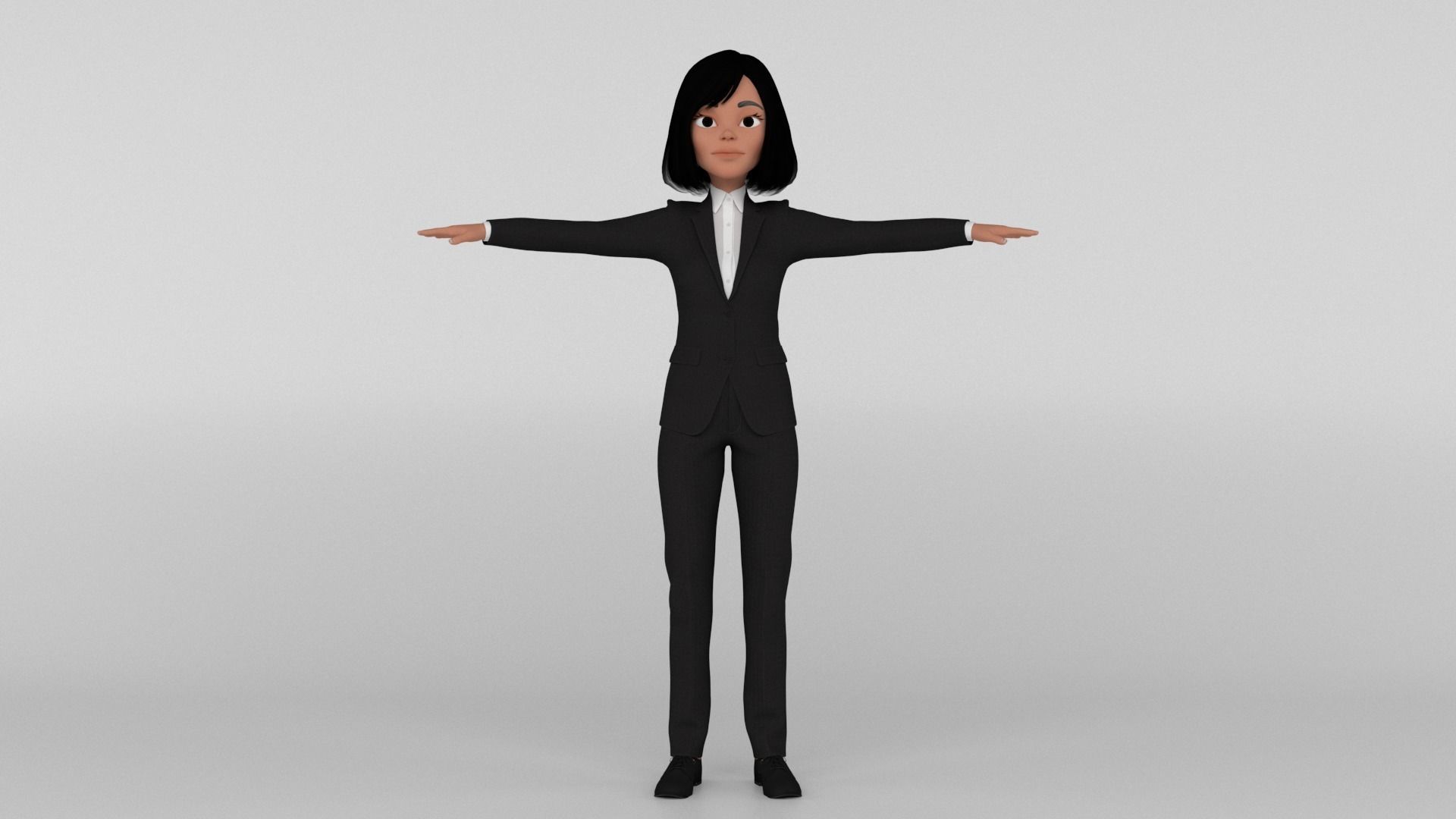 Toon Officer 3D model_6