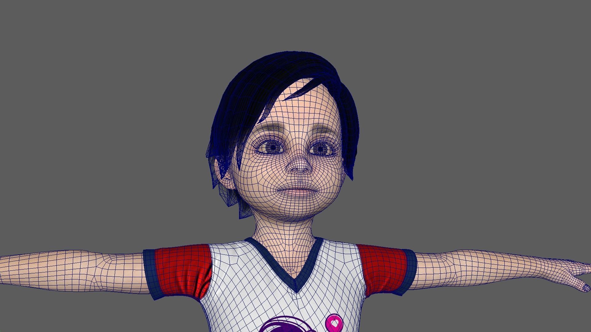 ToonBoy cartoon boy 3D model_6