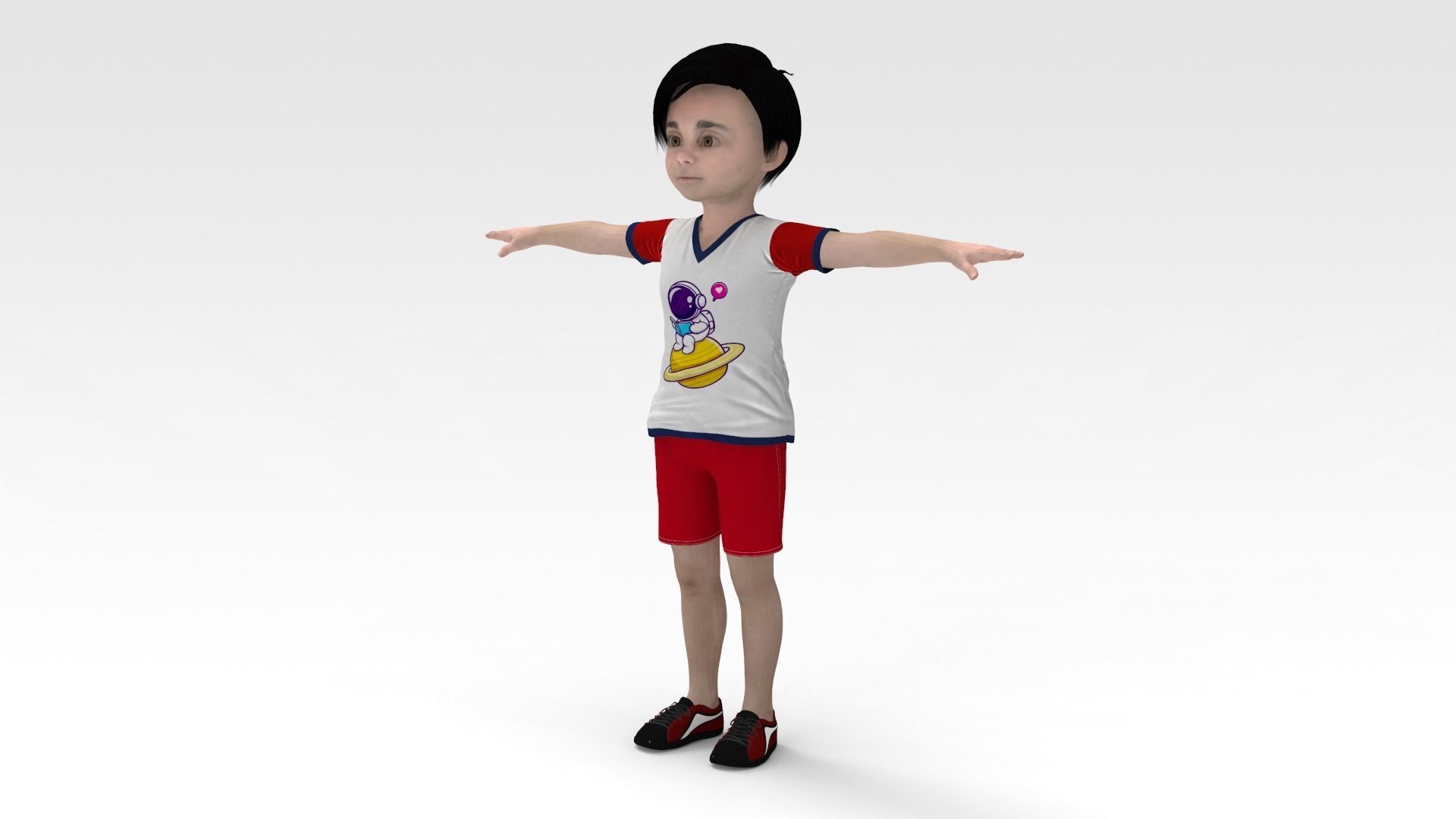 ToonBoy cartoon boy 3D model_2