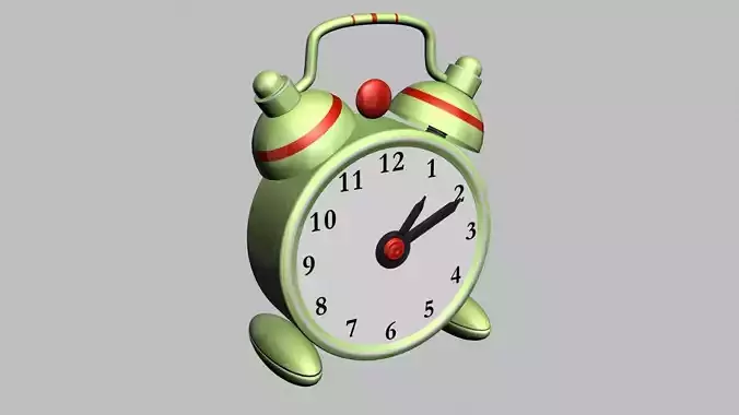 Analog clock Free 3D model
