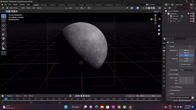 Mercury Low-poly 3D model