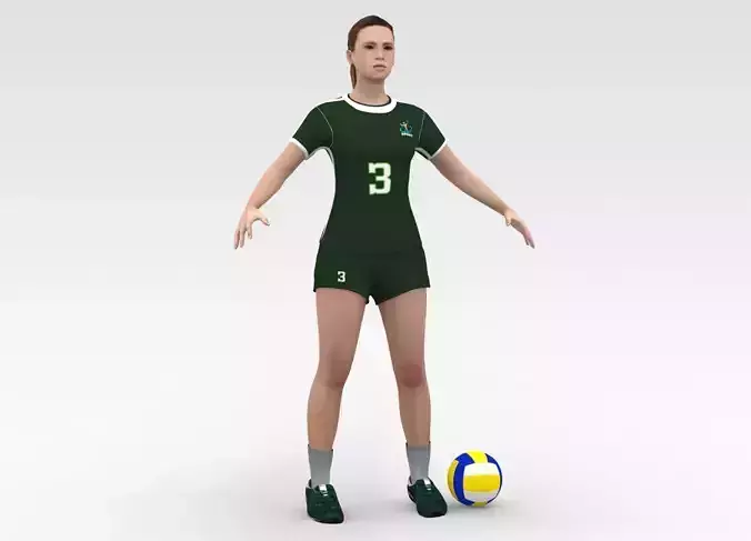 Female Volleyball Player 