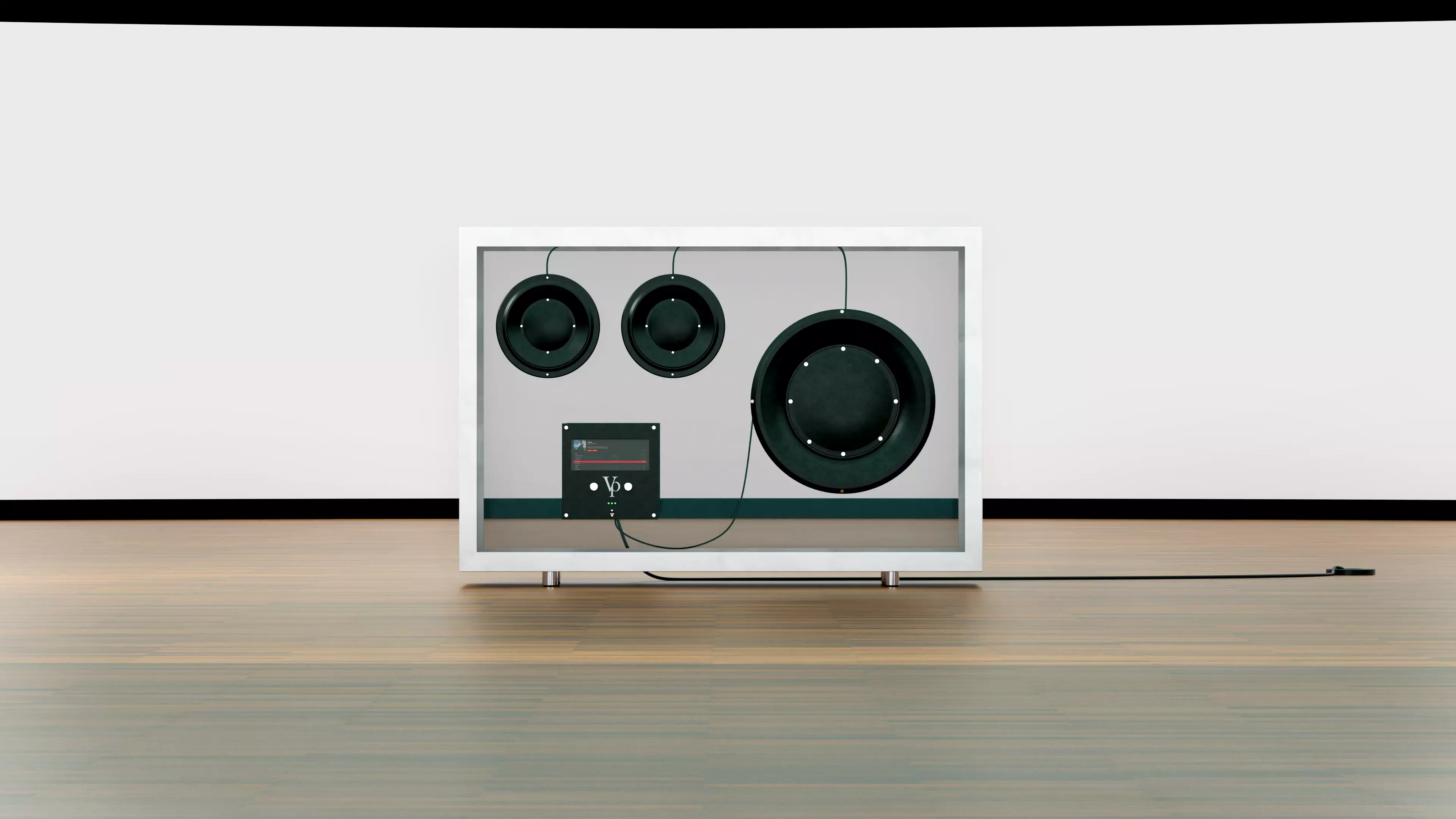 Transparent audio system 3D model_0