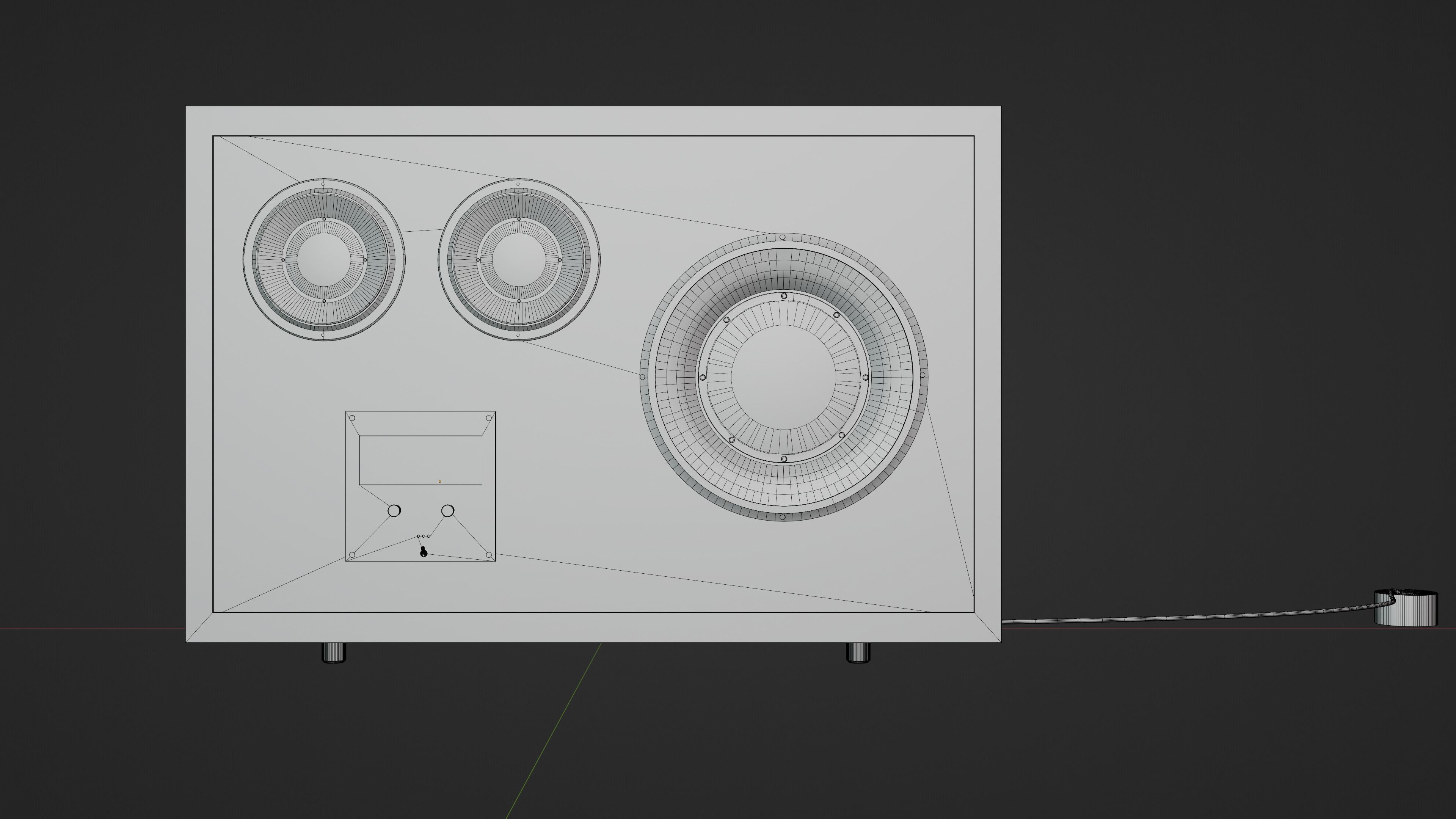 Transparent audio system 3D model_5