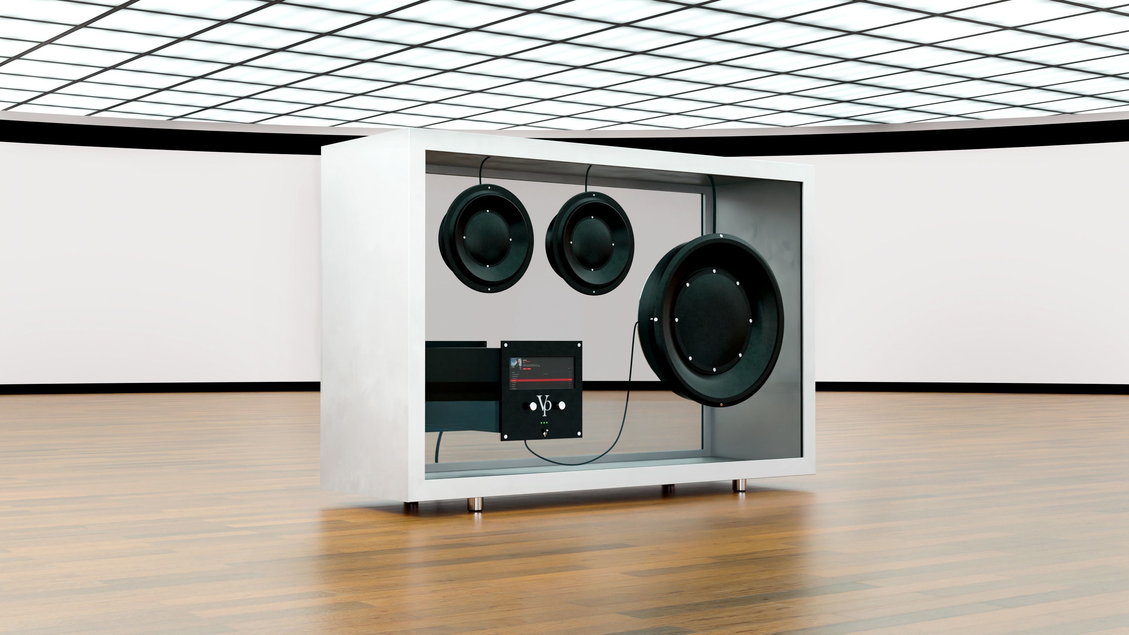 Transparent audio system 3D model_1