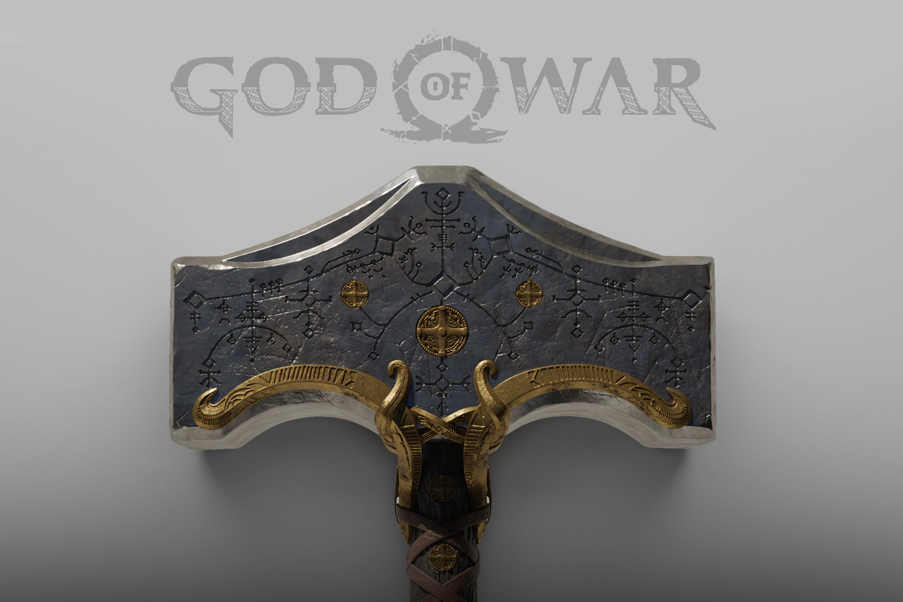 God of War - Thor mjolnir 3D print model_20