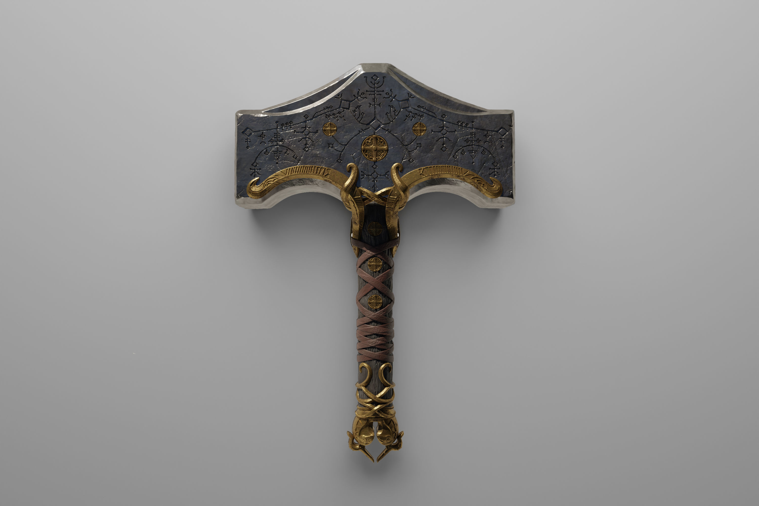 God of War - Thor mjolnir 3D print model_2