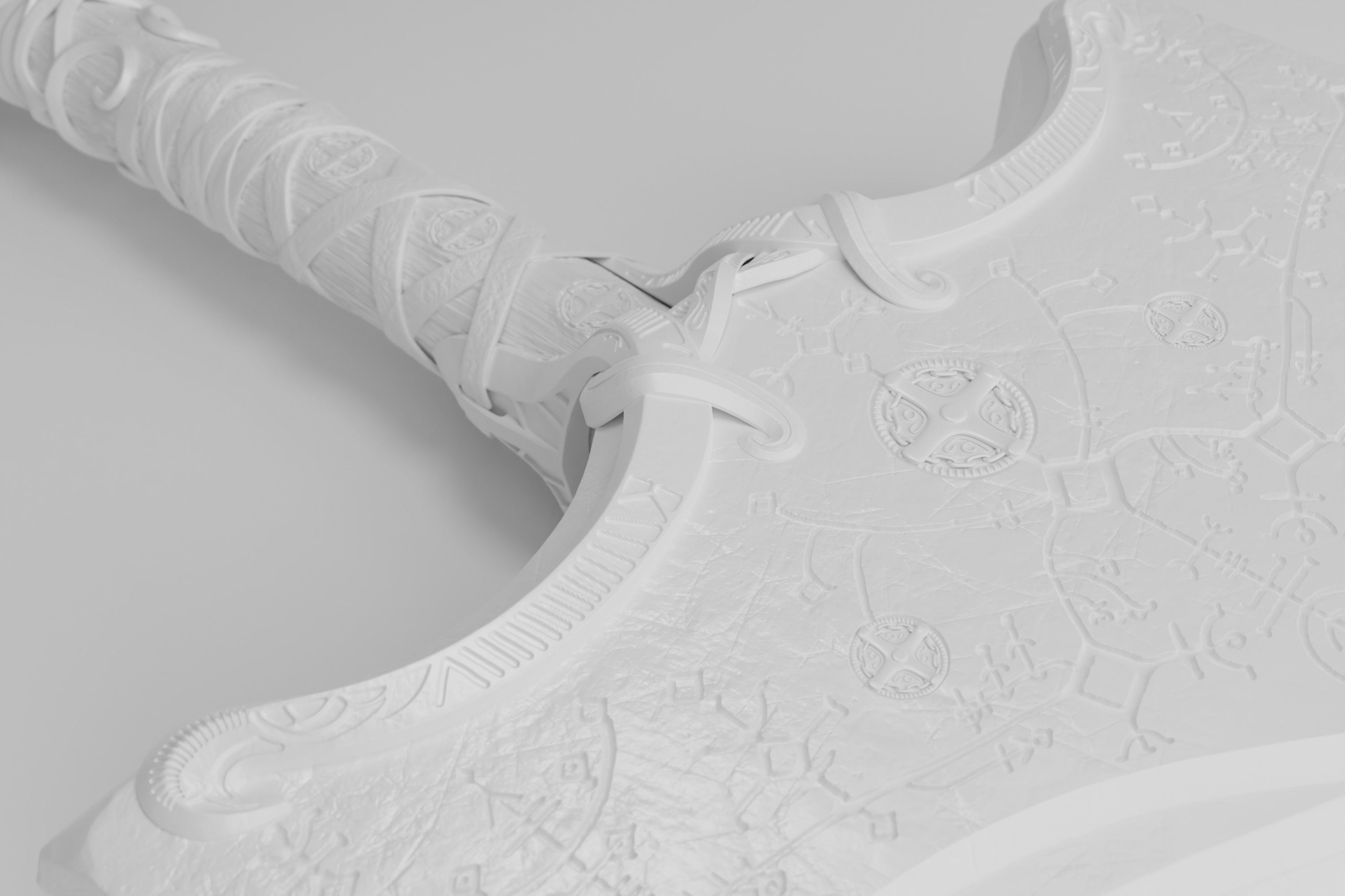 God of War - Thor mjolnir 3D print model_11