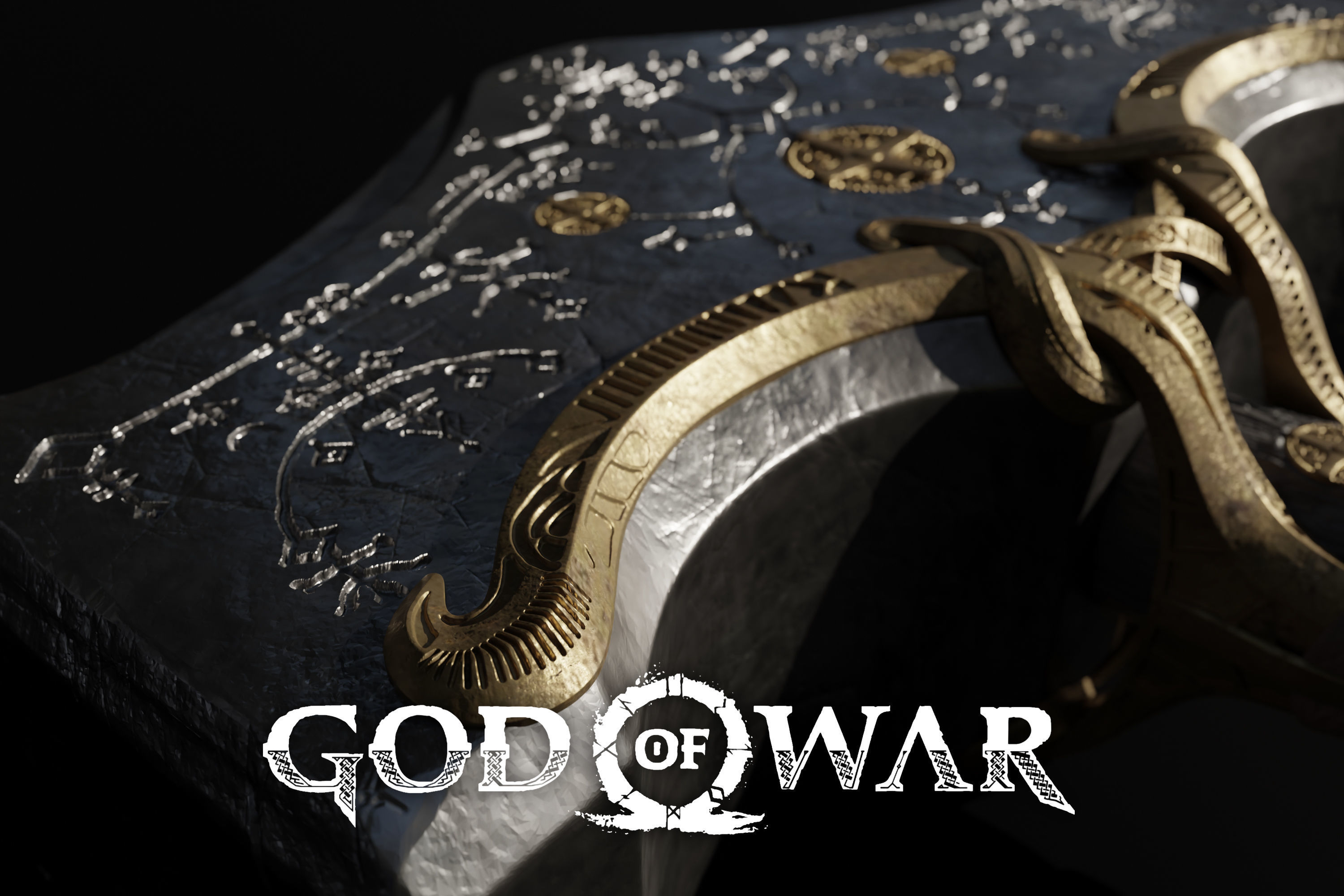 God of War - Thor mjolnir 3D print model_19