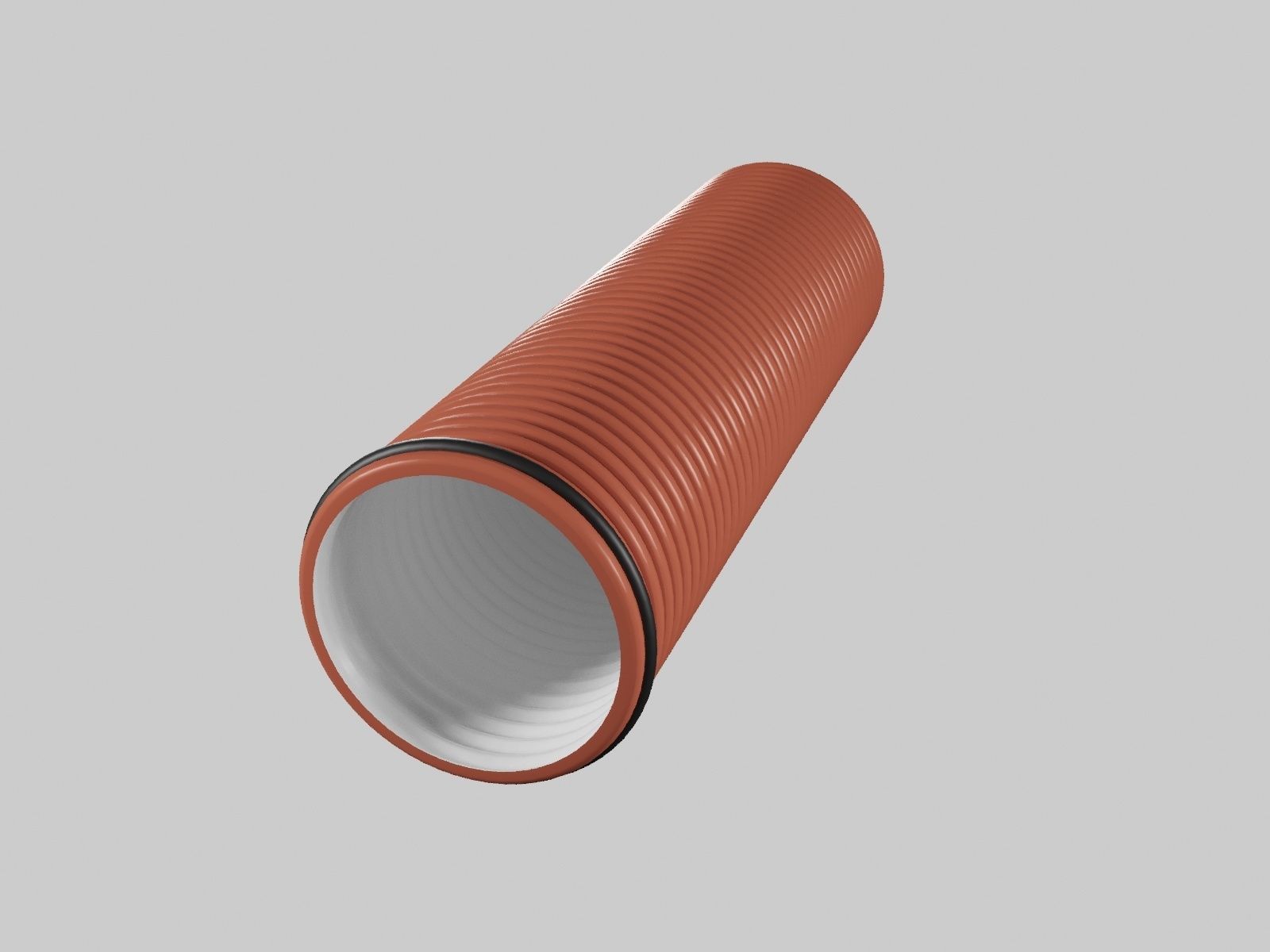 Corrugated drainage pipes PRAGMA highpoly 3D model_1