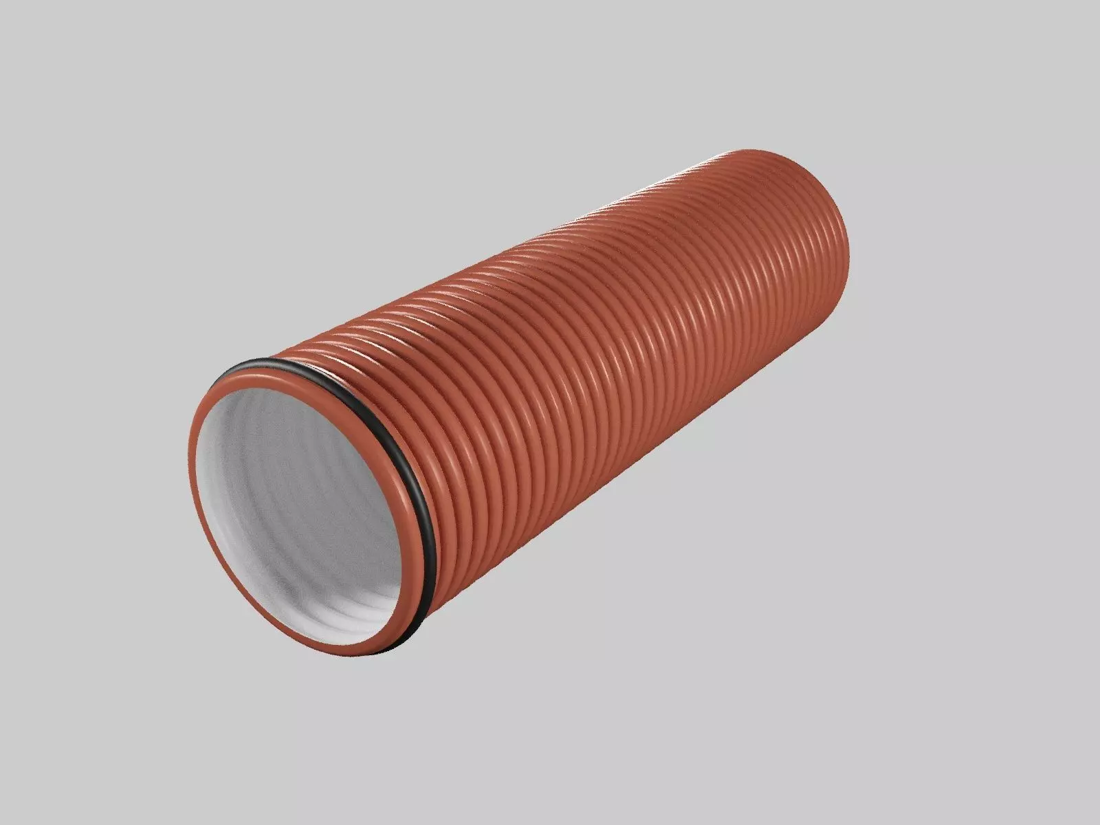Corrugated drainage pipes PRAGMA highpoly 3D model_0