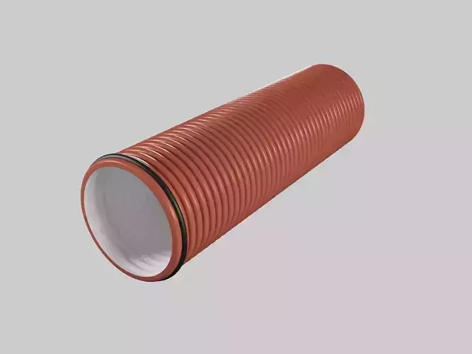 Corrugated drainage pipes PRAGMA highpoly