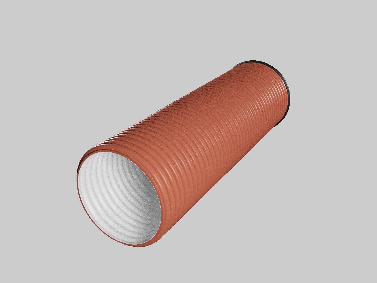 Corrugated drainage pipes PRAGMA highpoly 3D model_5