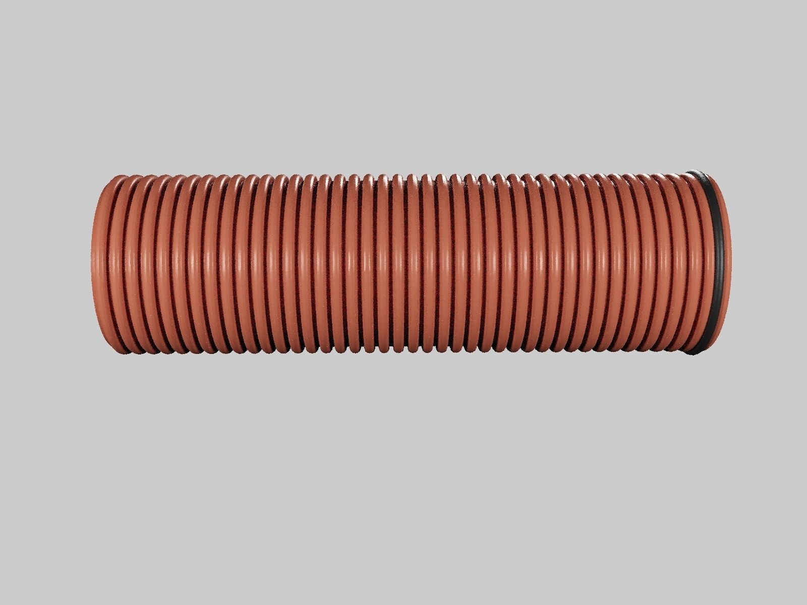 Corrugated drainage pipes PRAGMA highpoly 3D model_4