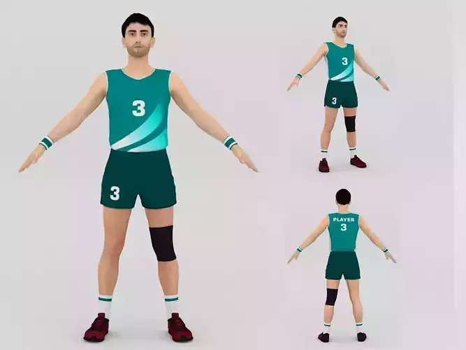 Vollleyball Player 3D model