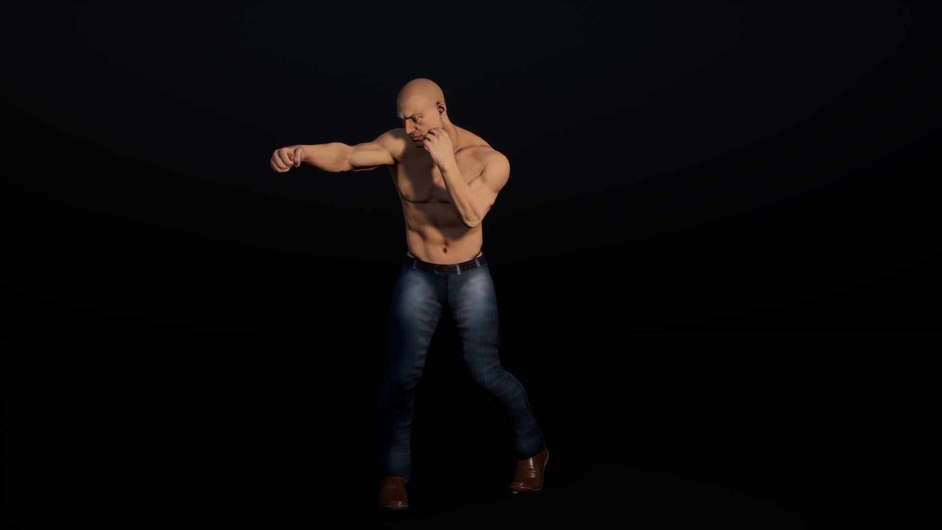 Casual male- modular rigged game ready low-poly 3d model Low-poly 3D model_7