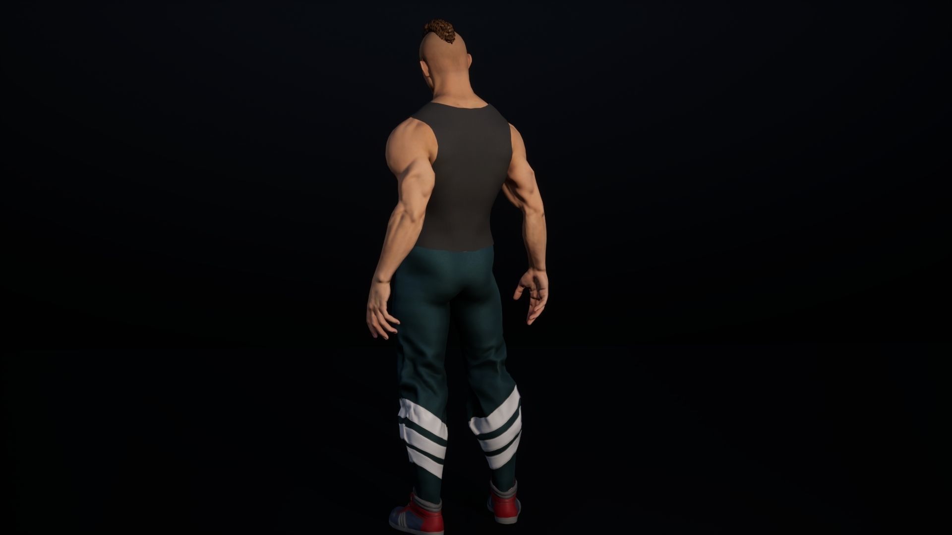 Casual male- modular rigged game ready low-poly 3d model Low-poly 3D model_14