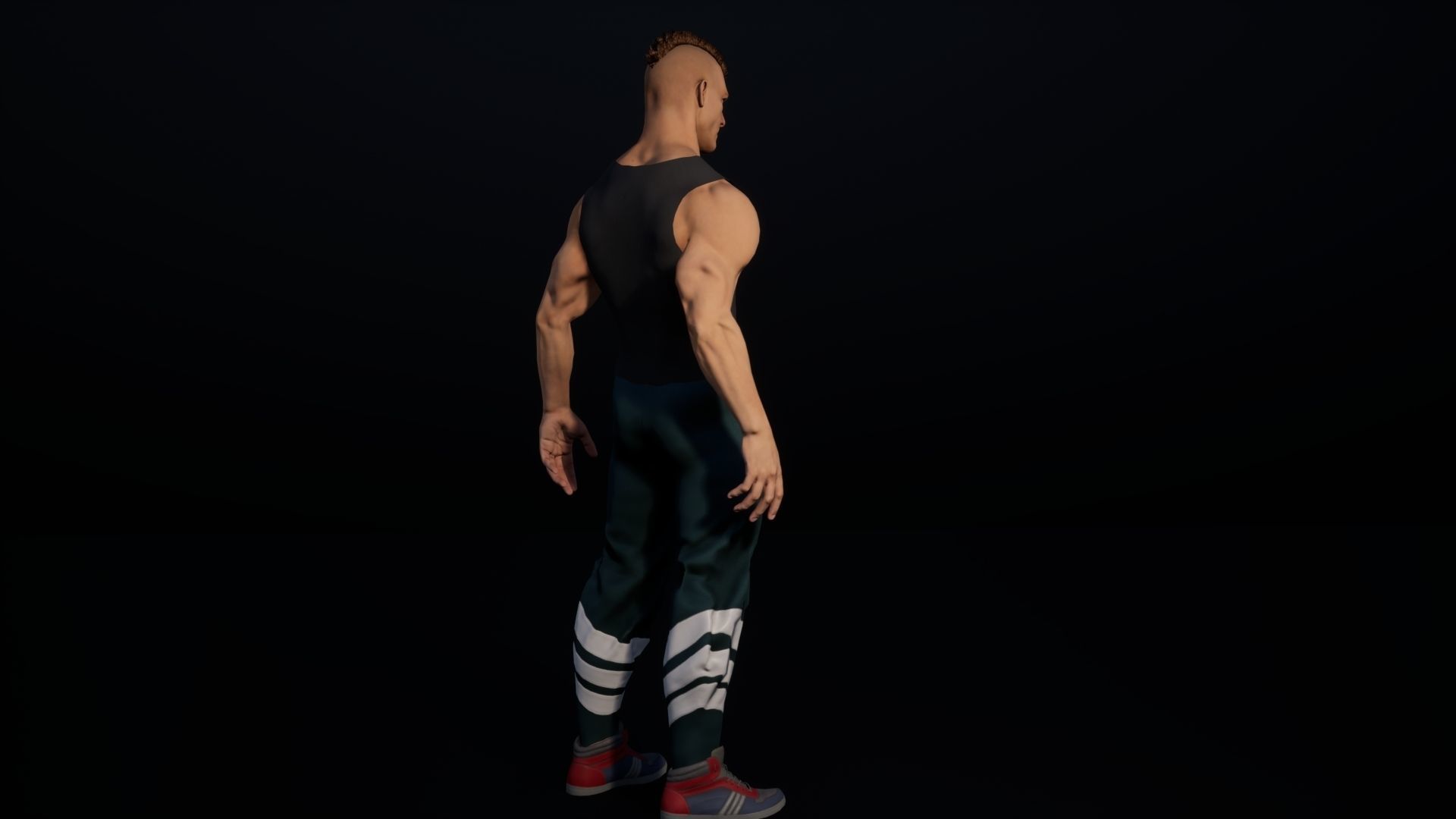 Casual male- modular rigged game ready low-poly 3d model Low-poly 3D model_4