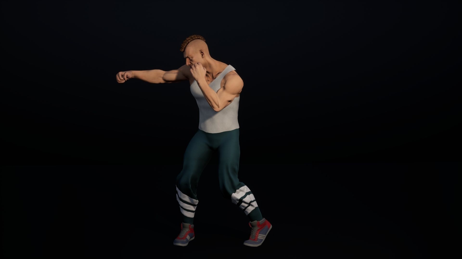 Casual male- modular rigged game ready low-poly 3d model Low-poly 3D model_6