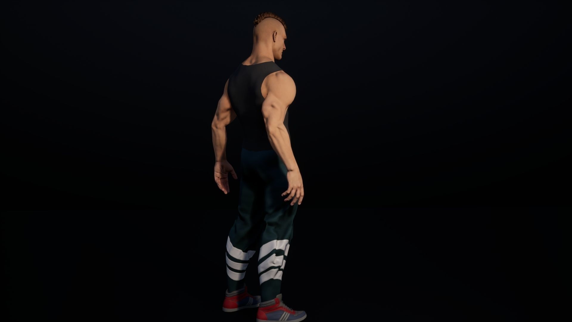 Casual male- modular rigged game ready low-poly 3d model Low-poly 3D model_5