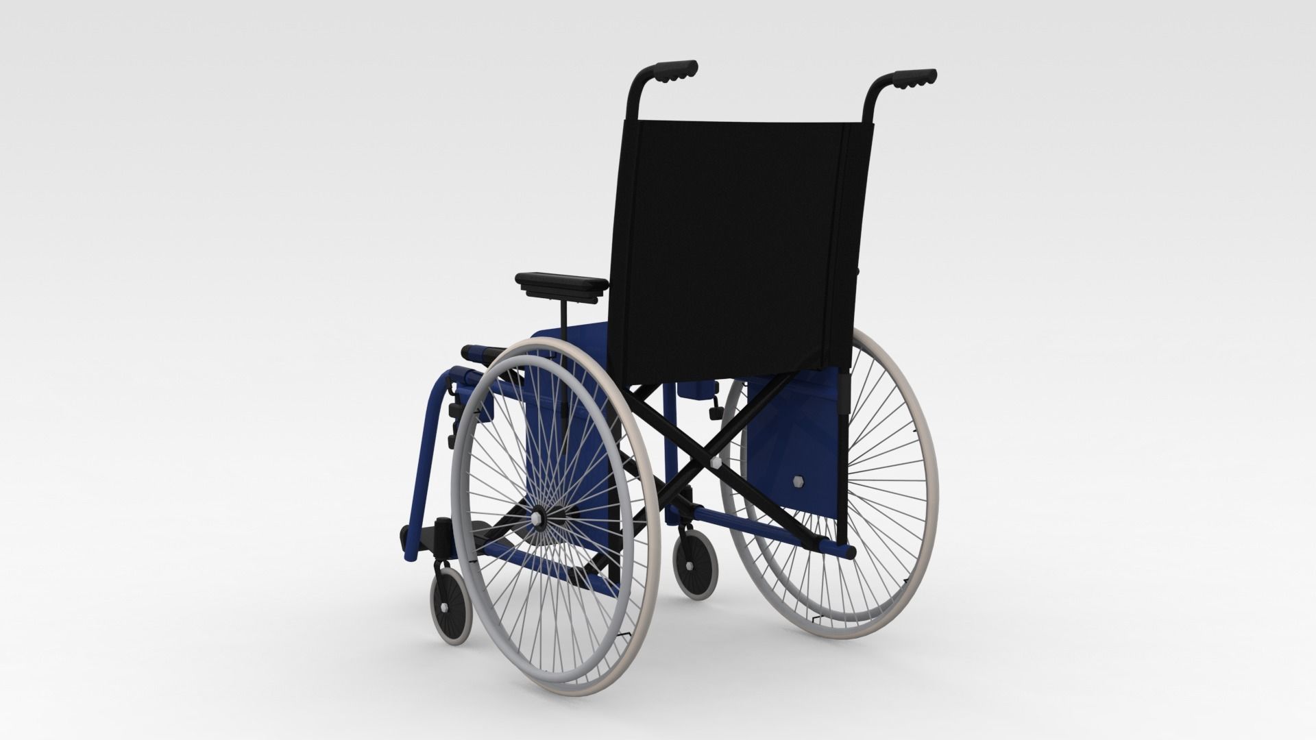 Wheel Chair 3D model_3
