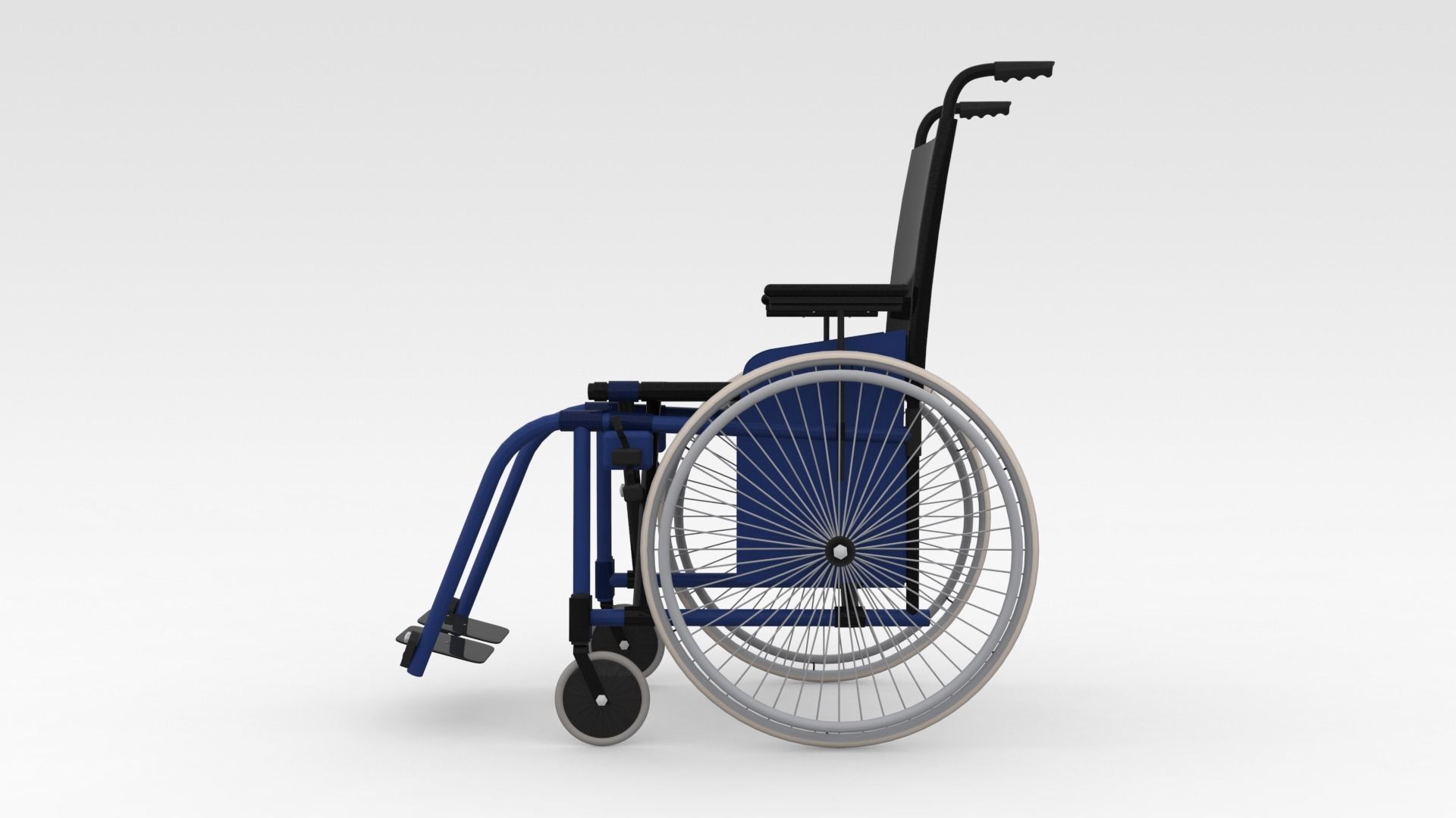 Wheel Chair 3D model_2