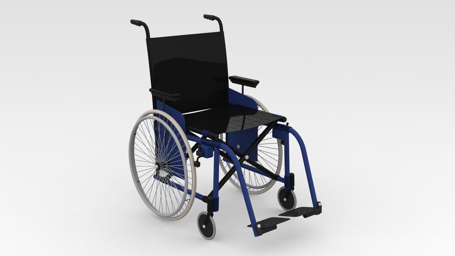 Wheel Chair 3D model_5