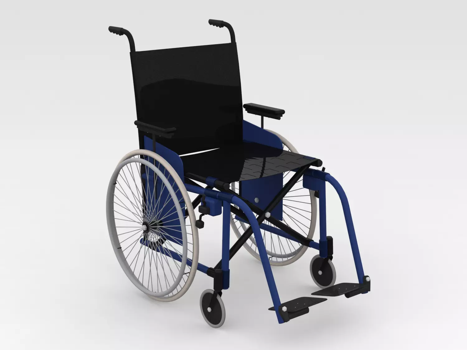 Wheel Chair 3D model_0