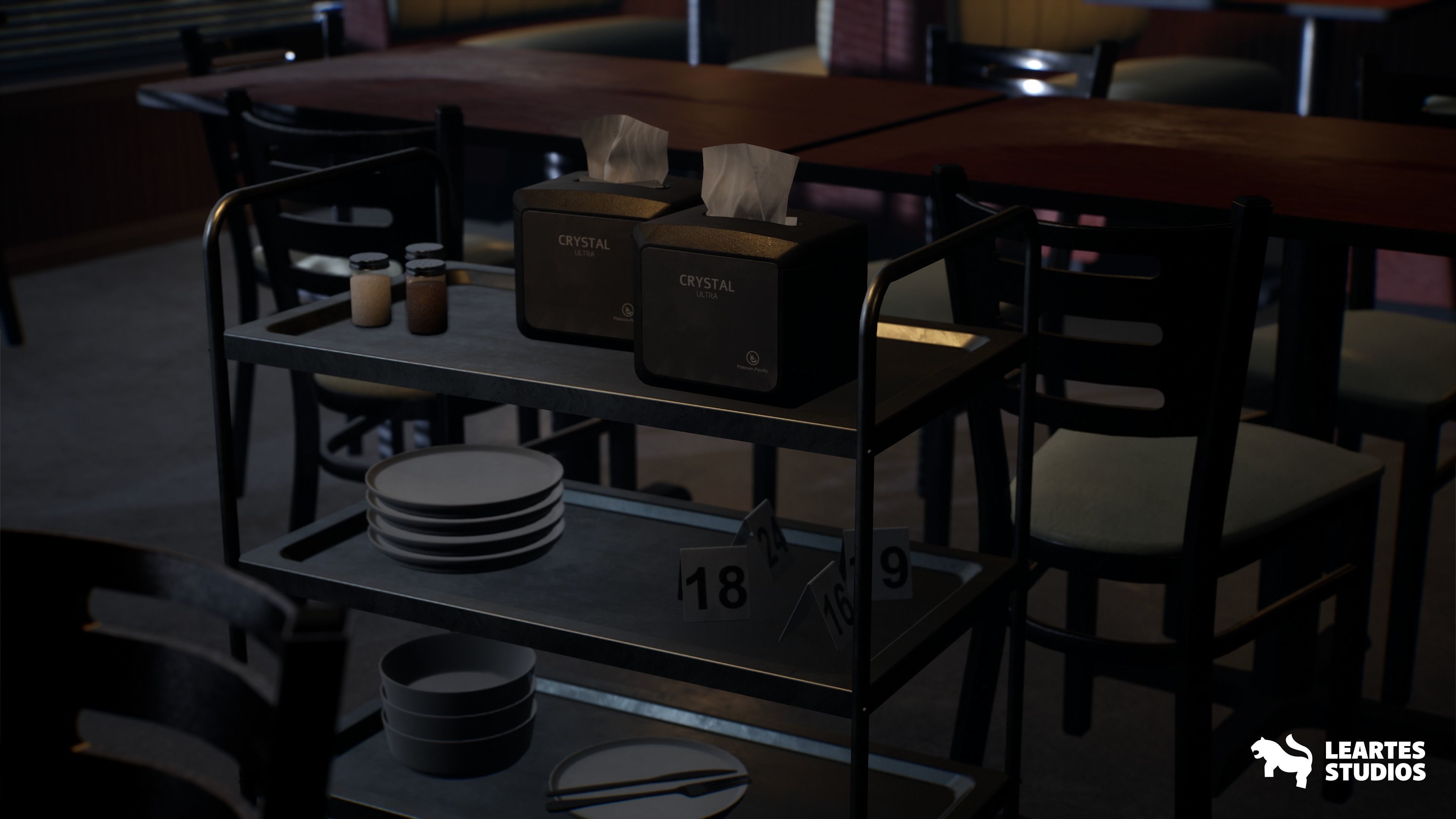 Coffee Shop Environment 3D model_4