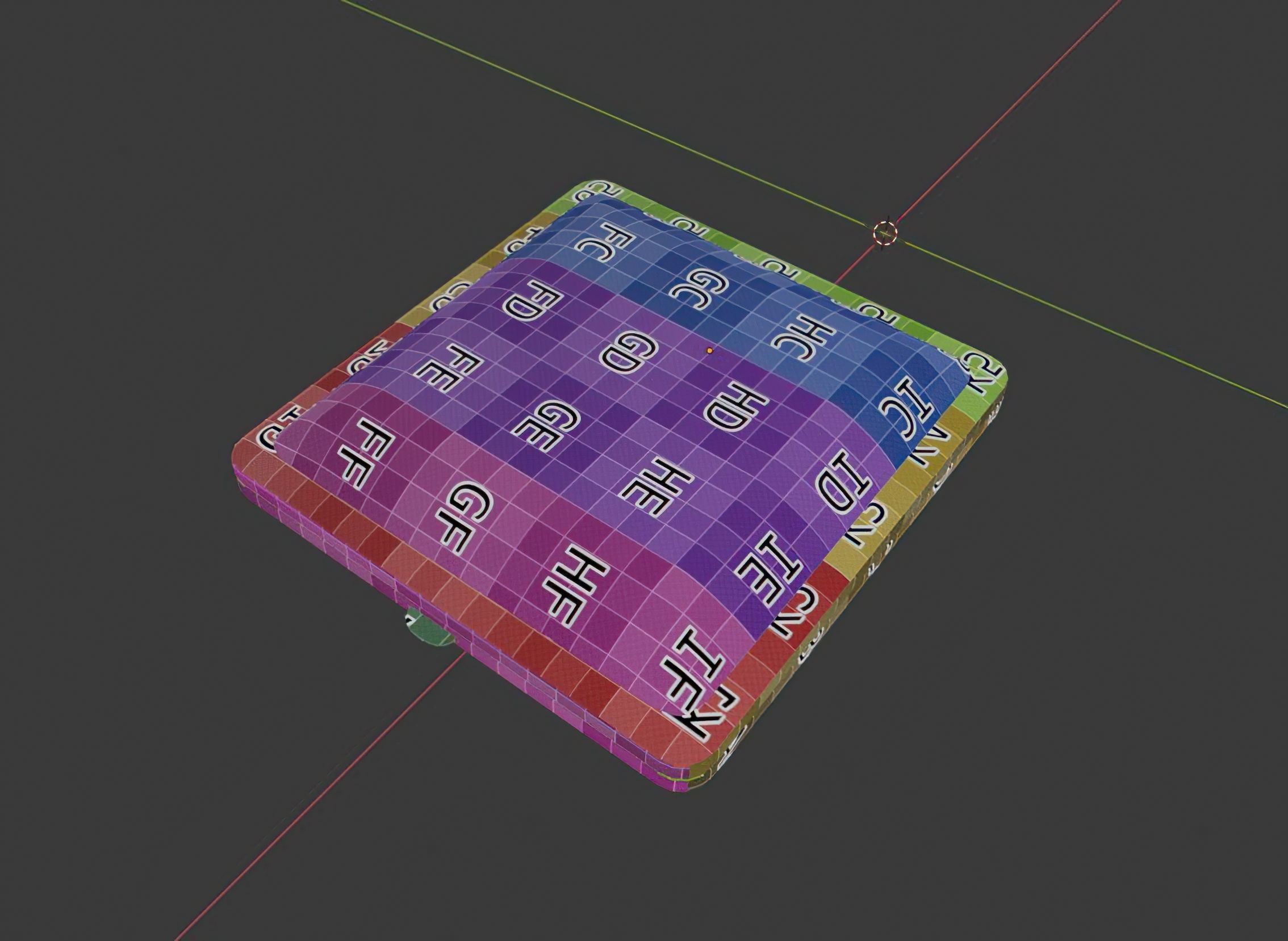 Cigarette Case Metal Closed and Open With 2 Color Low-poly 3D model_7