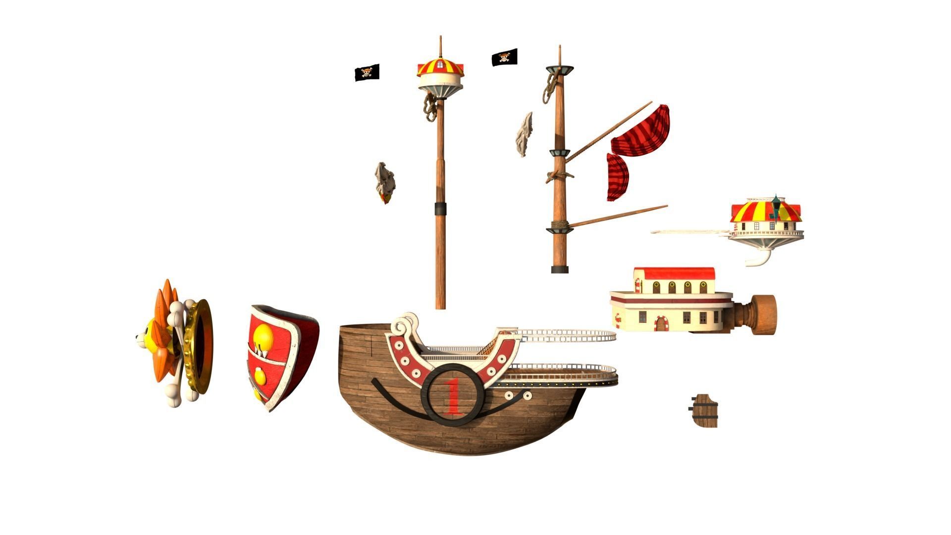 Sunny Go - One Piece 3D model_7