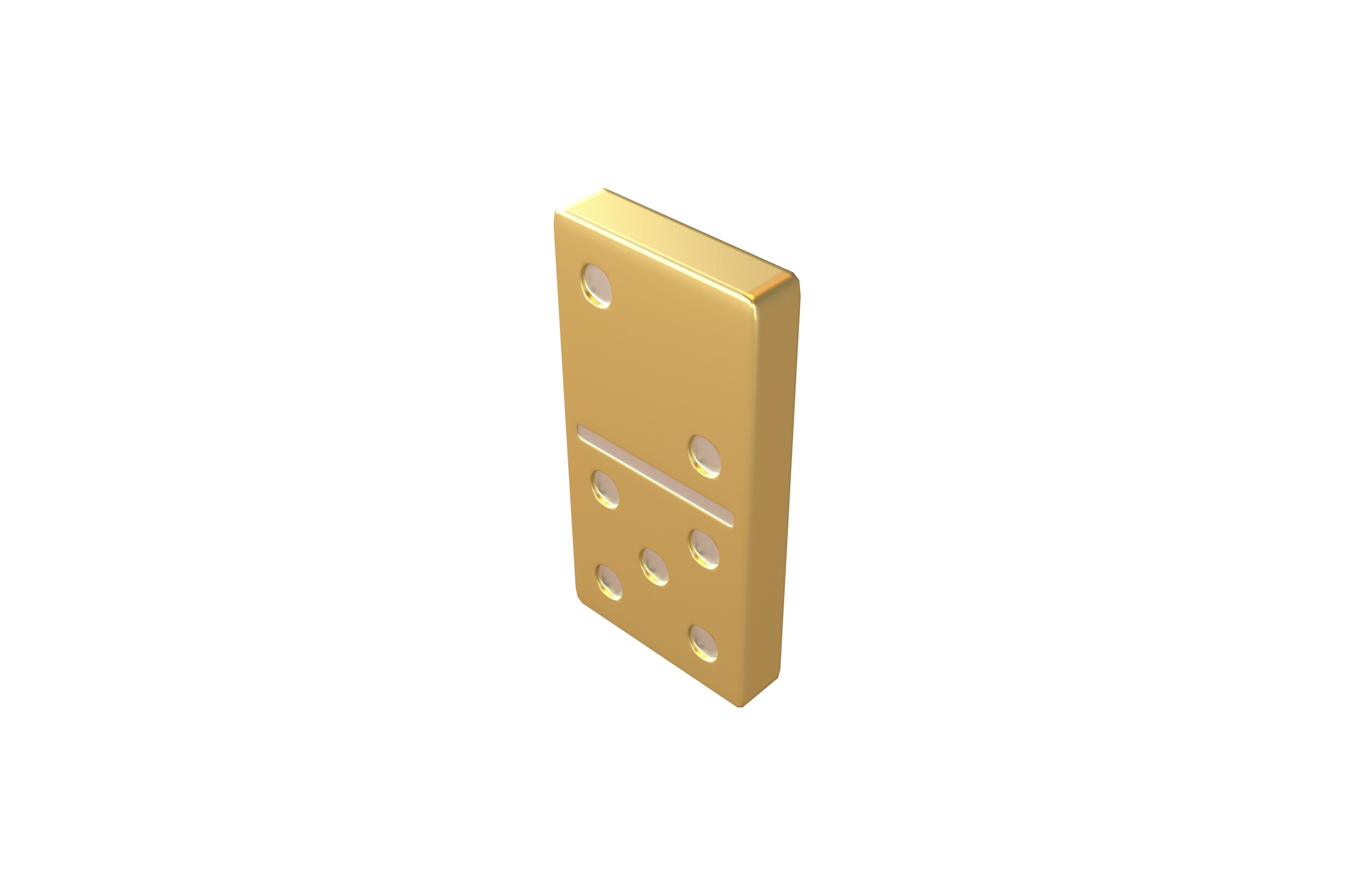 Dominoes v20 005 Low-poly 3D model_2