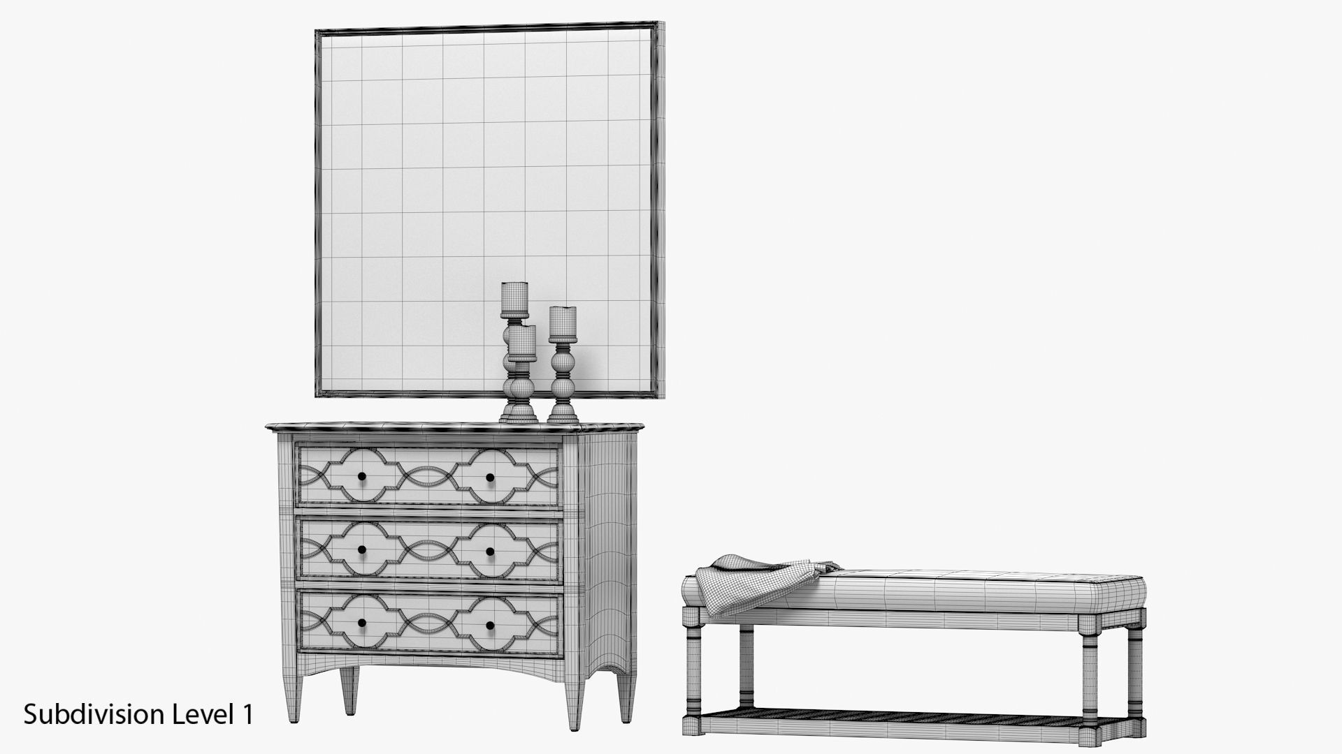 Ethan Allen Trace a Path Back Home Entryway 3D model_9