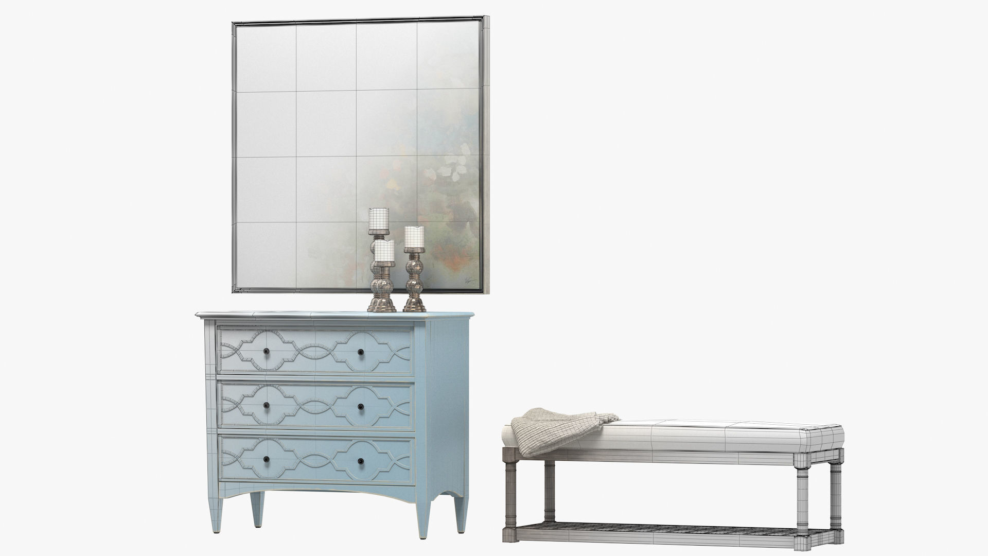 Ethan Allen Trace a Path Back Home Entryway 3D model_7