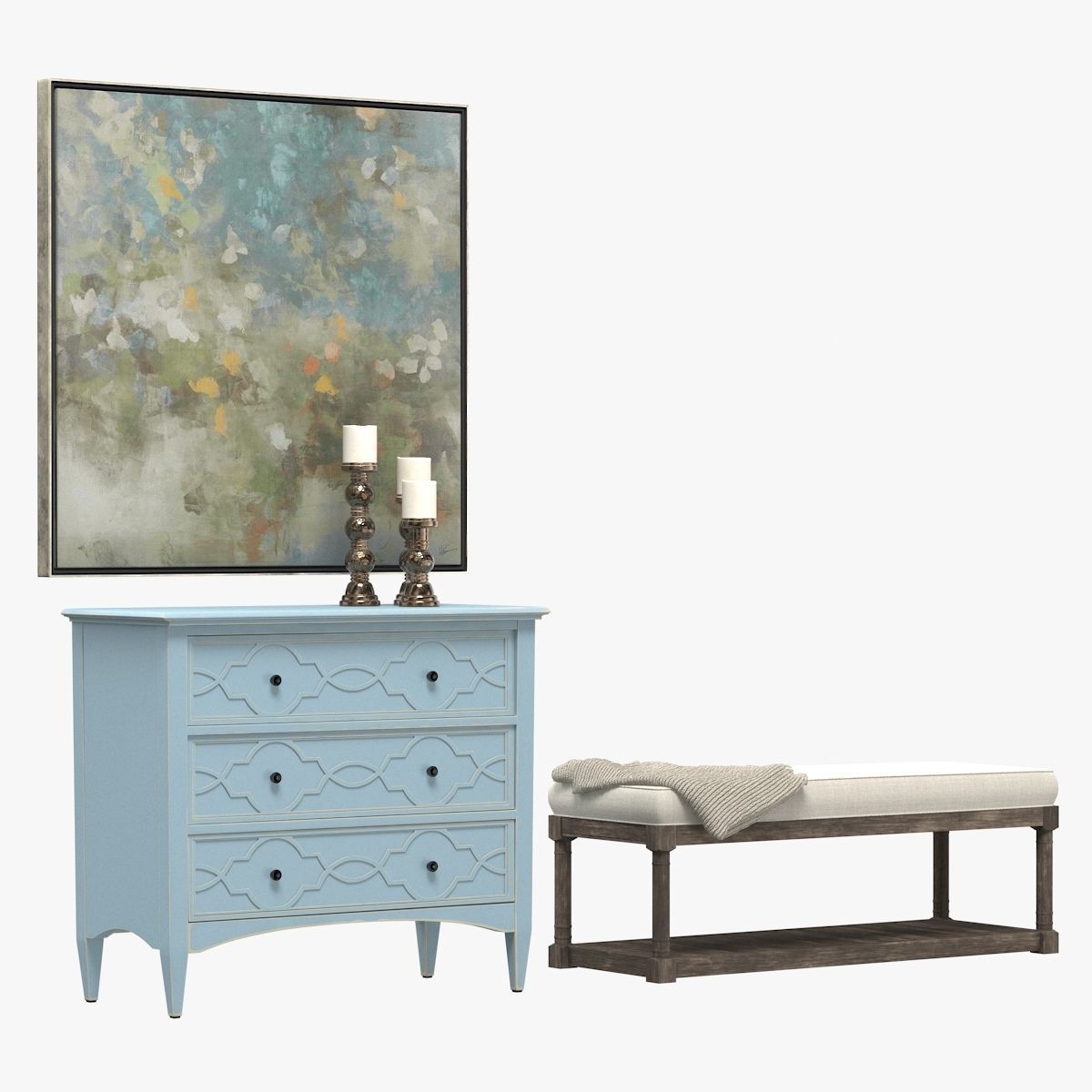 Ethan Allen Trace a Path Back Home Entryway 3D model_3