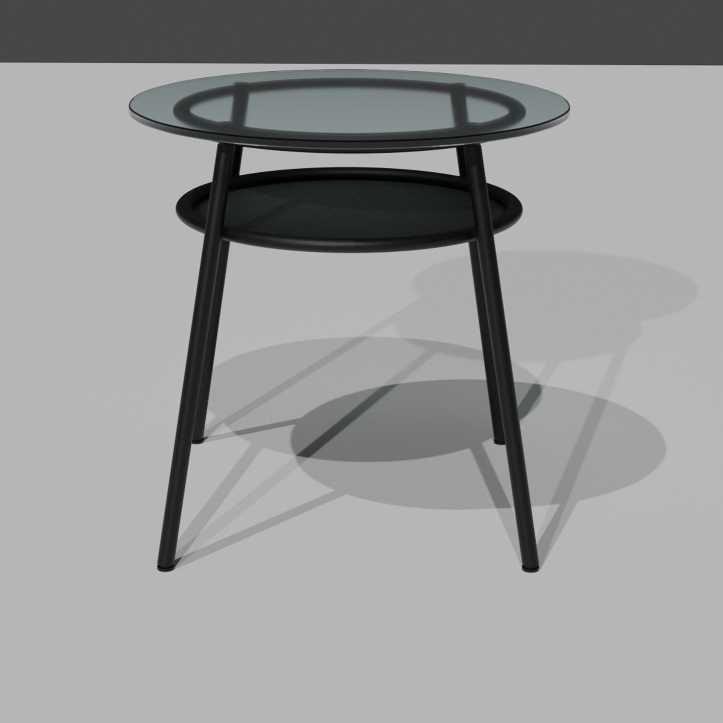Glass table  3D model_2
