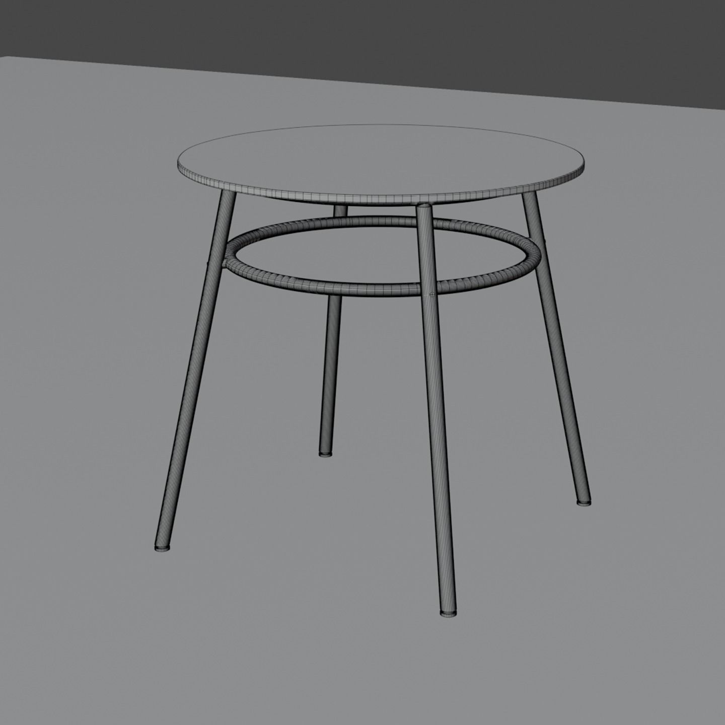 Glass table  3D model_5
