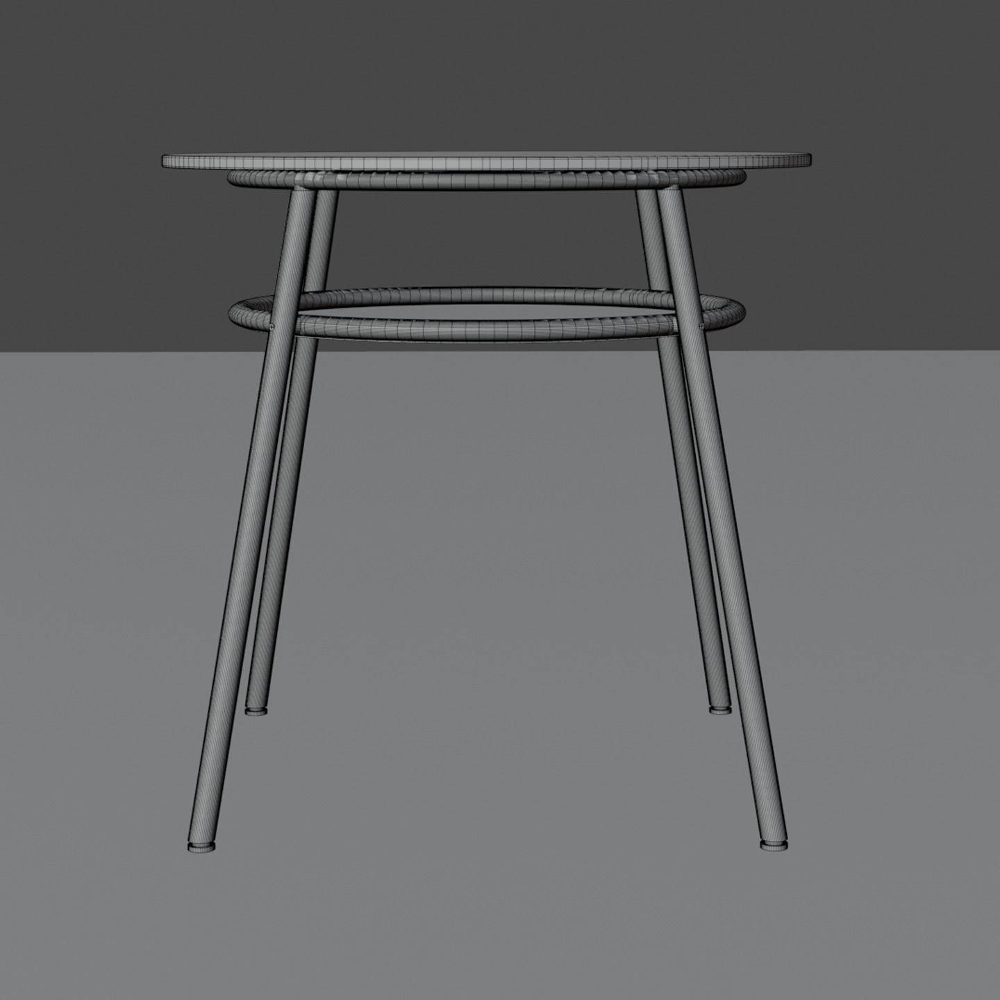 Glass table  3D model_6